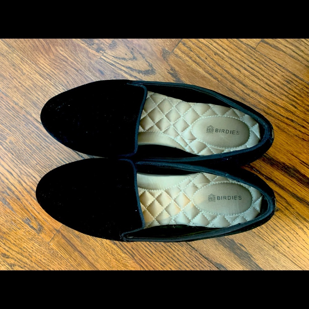 Birdies Shoe - The Starling in Black Velvet